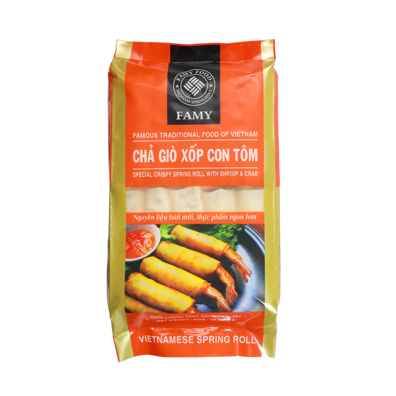 Chả giò xốp con tôm